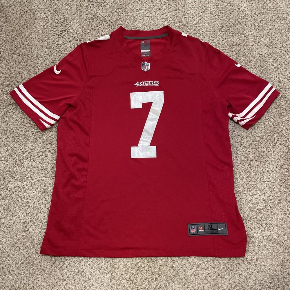 Colin Kaepernick #7 San Francisco 49ers NFL NIKE Red Jersey Men's XL